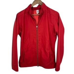Water Girl by Patagonia‎ Red Zip Up Lightweight Jacket Women's Medium Outdoor